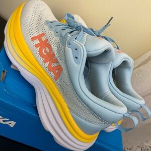 Hoka One One Men's Bondi 8 Running Sneaker Shoes, Size -M8- W9